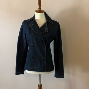 The Limited Double Breasted Jean Jacket Size XS